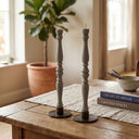 Grey Beeswax Taper | Κερί από Μελισσοκέρι