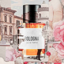 Sniff Bologna Eau de Parfum με εικονογράφηση ιταλικής πόλης και στοών στο φόντο